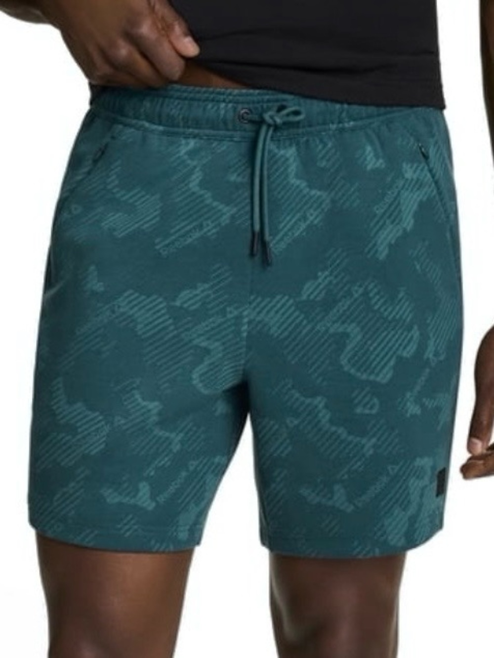 Reebok Flow Knit 7” Active Shorts Balsam Green Camo NWT